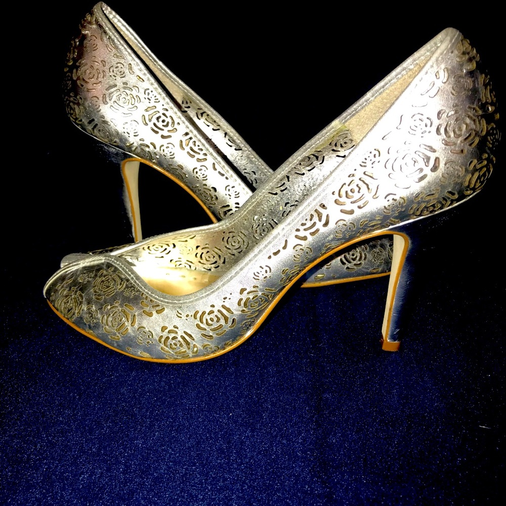 BCBGIRLS Silver Heels